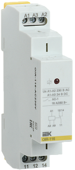 Реле промежуточное OIR 1 контакт 16А 230В AC IEK в Находке