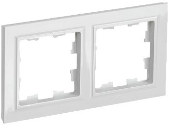 Рамка двойная BRITE IEK белая в Находке