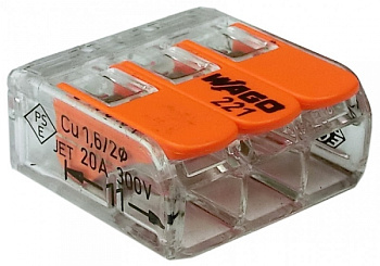 Зажим WAGO клеммный 221-413 3x4 в Находке