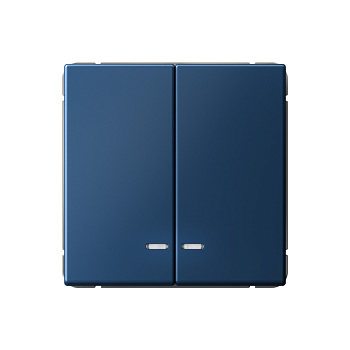 ARTGALLERY 2-клавишный ВЫКЛЮЧАТЕЛЬ с подсветкой, сх.5а, 10АХ, механизм, АКВАМАРИН в Находке