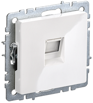 Розетка компьютерная RJ45 категория 6 BRITE IEK белая в Находке