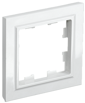 Рамка одинарная BRITE IEK белая в Находке