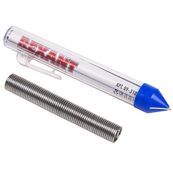 Припой с канифолью 20гр. d=1.0мм (Sn60 Pb40 Flux 2.2%) REXANT в Находке