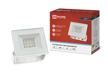 Прожектор светодиодный СДО-7 20Вт 230В 6500К IP65 белый IN HOME в Находке