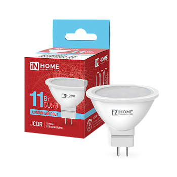 Лампа светодиодная LED-JCDR-VC 11Вт 230В GU5.3 6500К 990Лм IN HOME в Находке