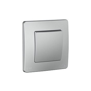 Переключатель одноклавишный  IP44 BLANCA SE алюминий в Находке