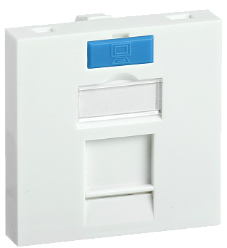 Вставка 45х45мм для 1 модуля Keystone Jack с маркером ITK в Находке