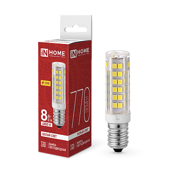 Лампа светодиодная LED-T25-CORN 8Вт 230В E14 4000К 770Лм IN HOME в Находке