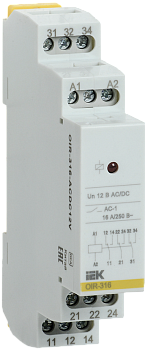 Реле промежуточное OIR 3 контакта 16А 12В AC/DC IEK в Находке