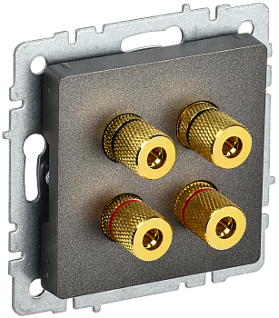 Аудиорозетка четырехместная BRITE IEK бронза в Находке