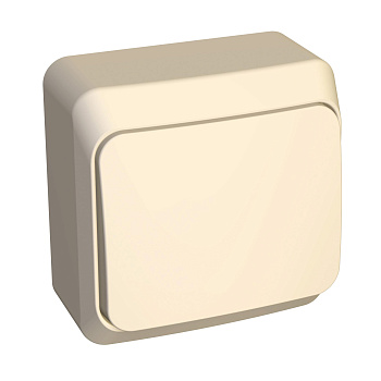 Выключатель одноклавишный ЭТЮД SE накладной крем в Находке