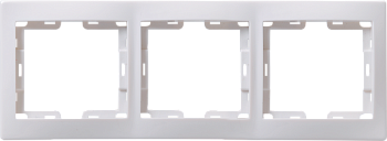 Рамка тройная КВАРТА IEK белая в Находке
