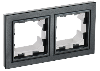 Рамка двойная IP44 BRITE IEK черная в Находке