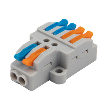 Разветвительная клемма REXANT с рычажком 2-4 0,08-4 мм с монтажной площадкой в Находке