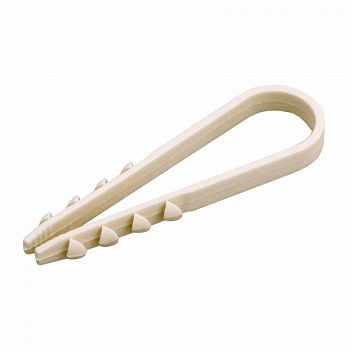 Дюбель-хомут нейлоновый PROconnect 11-18 мм, белый, упаковка 100 шт. в Находке