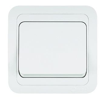 Выключатель одноклавишный МИМОЗА MAKEL белый в Находке