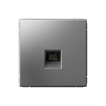 ARTGALLERY РОЗЕТКА компьютерная RJ45, кат. 6A, механизм, СТАЛЬ в Находке