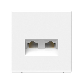 ARTGALLERY РОЗЕТКА двойная компьютерная RJ45+RJ45, кат.6А, механизм, ЛОТОС в Находке