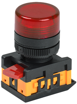 Лампа AL-22TE сигнальная d22мм красная неон 240В цилиндр IEK в Находке