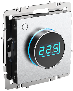 Термостат электронный с индикацией BRITE алюминий IEK в Находке