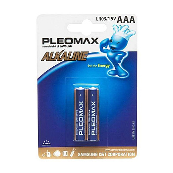 Батарейки ААА Pleomax LR03-2BL (2шт) в Находке