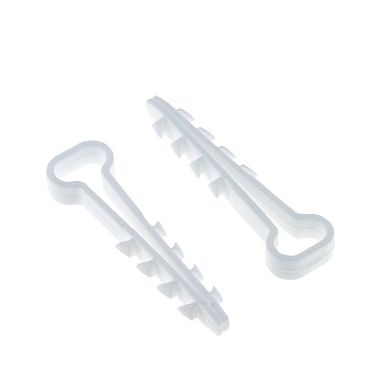 Дюбель-хомут (6х14 мм) для плоского кабеля белый (50 шт.) EKF PROxima в Находке