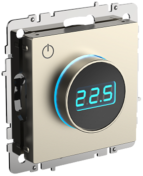 Термостат электронный с индикацией BRITE шампань IEK в Находке