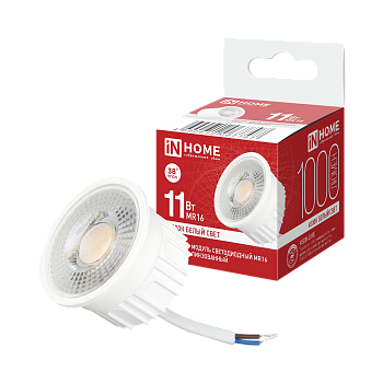 Модуль светодиодный с линзой LED-MD MR16L 11Вт 230В 4000К 1000Лм линза 38° IN HOME в Находке