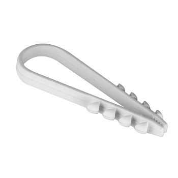 Дюбель-хомут для круглого кабеля (19-25мм) белый (100шт.) EKF PROxima в Находке