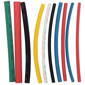 Термоусаживаемые трубки AUTO 2:1 (10шт.) REXANT в Находке