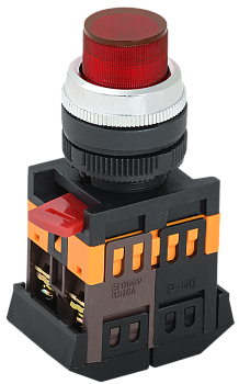 Кнопка ABLFP-22 красная d22мм неон 240В 1з+1р IEK в Находке