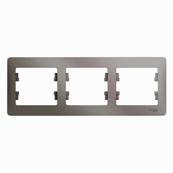 Рамка тройная Glossa SE платина в Находке