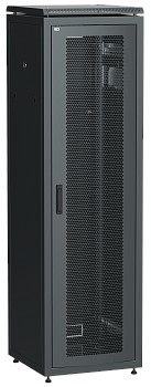ITK Шкаф сетевой 19" LINEA N 42U 600х800 мм перфорированная передняя дверь черный в Находке