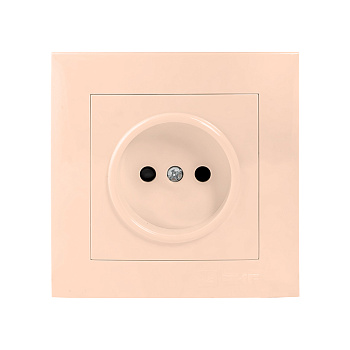 Валенсия розетка 1-местная б/з 10А кремовая с защитными шторками EKF PROxima в Находке