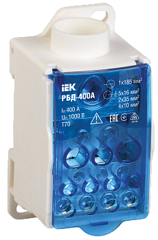 Распределительный блок IEK на DIN-рейку РБД-400А в Находке