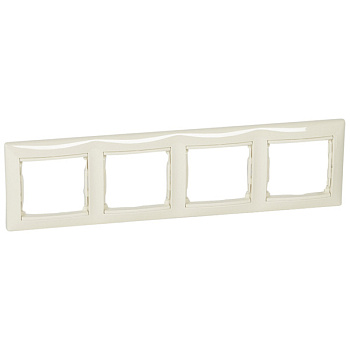Рамка четырехместная VALENA Legrand крем в Находке