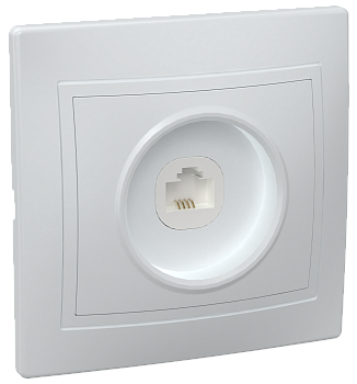 Розетка телефонная КВАРТА IEK белая в Находке