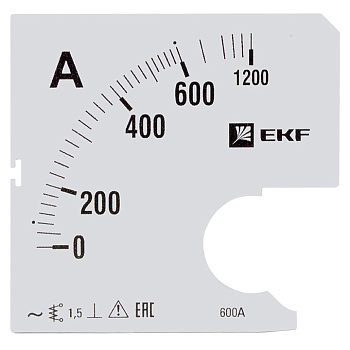 Шкала сменная для A961 600/5А-1,5 EKF PROxima в Находке