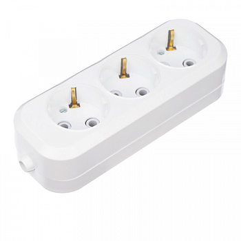 Колодка 3 гнезда с заземлением REXANT в Находке