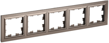 Рамка пятиместная BRITE IEK бронза в Находке