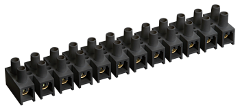 Зажим винтовой IEK ЗВИ-10 н/г 2,5-6мм2 12пар черные в Находке