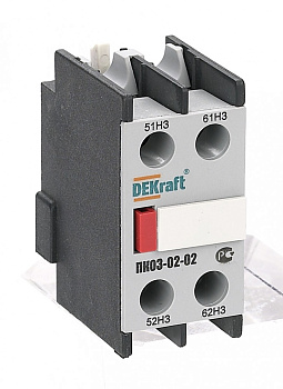 Приставка контактная дополнительные контакты 2НЗ лицевой установки ПК-03 DEKraft в Находке