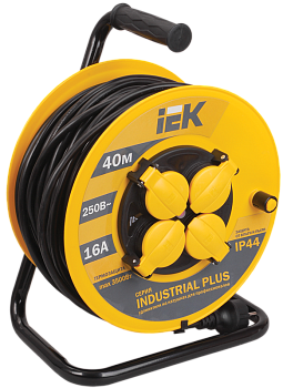 Катушка УК40 с т/з 4 места 2Р+PЕ/40метров 3х1,5мм2 IP44 "Industrial plus" в Находке