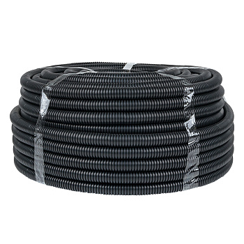 Труба гофрированная FRHF с зондом d25мм черная Plast EKF PROxima в Находке