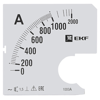 Шкала сменная для A961 1000/5А-1,5 EKF PROxima в Находке