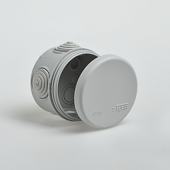 Коробка распределительная для открытой установки d=80 мм h=50 мм в Находке