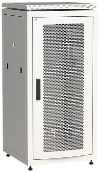 ITK Шкаф сетевой 19" LINEA N 24U 600х600 мм перфорированная передняя дверь серый в Находке