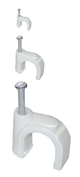 Скоба 6мм круглая пластиковая (упак. 100шт) IEK в Находке