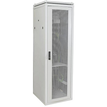 ITK Шкаф сетевой 19" LINEA N 42U 600х600 мм перфорированная передняя дверь серый в Находке