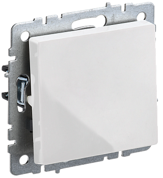 Выключатель одноклавишный 10А BRITE IEK белый в Находке